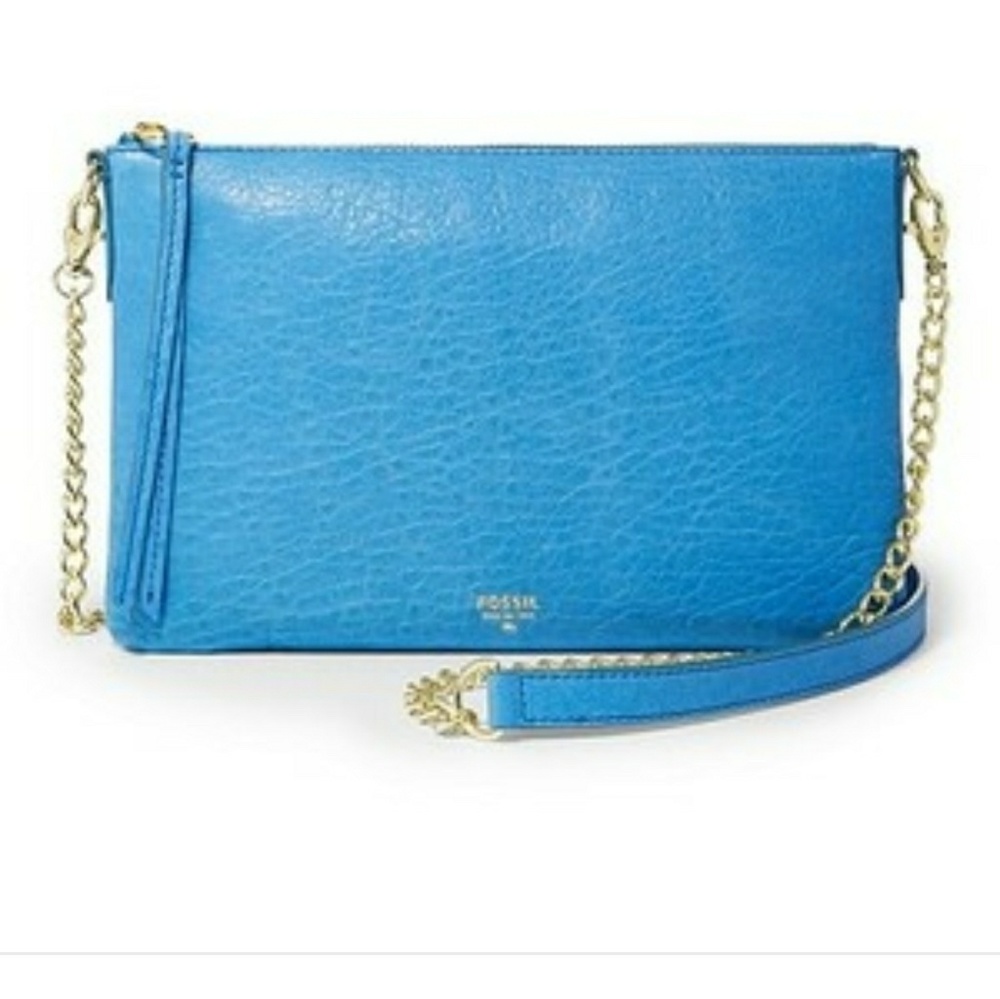Fossil top zip chain Sydney bag